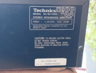 Technics SU-V550 Amplificador Integrado Stereo