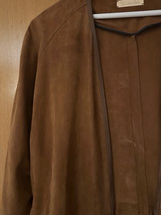 Chaqueta corta ante manga 3/4