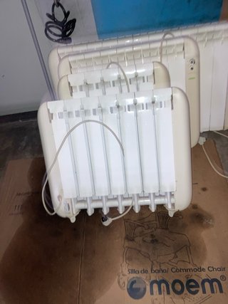 4 Radiadores Eléctricos Beige