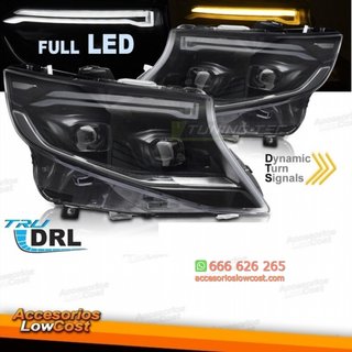FAROS DELANTEROS LED COMPLETOS SEQ DRL para MERCE