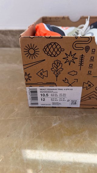 Nike React Pegasus Trail 4 Gore-Tex Beige/Naranja