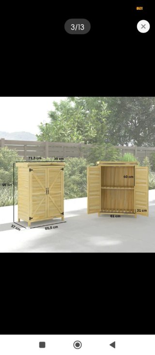 Cobertizo de madera para jardín