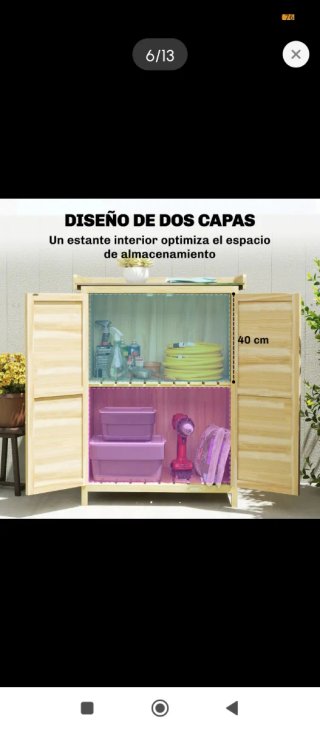 Cobertizo de madera para jardín