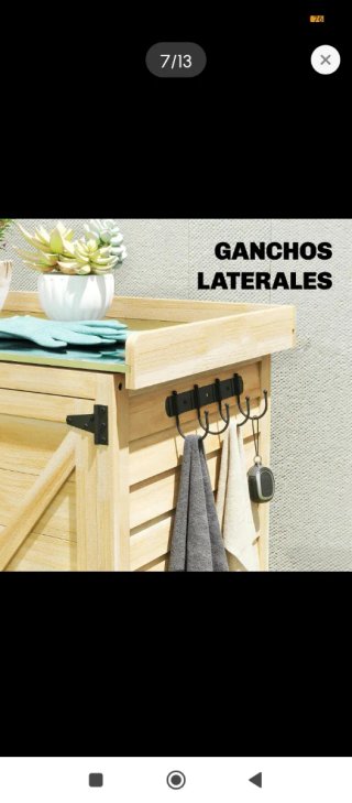 Cobertizo de madera para jardín