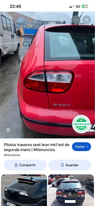 Pilotos Seat Leon MK1 LED