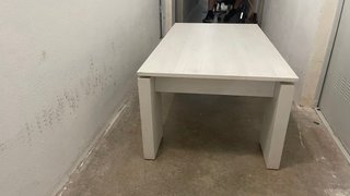 Mesa de centro elevable madera maciza