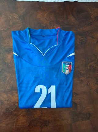 Maglietta Calcio Italia N. 21 Andrea Pirlo