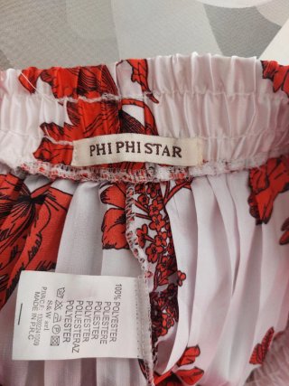 Pantalón plisado estampado floral