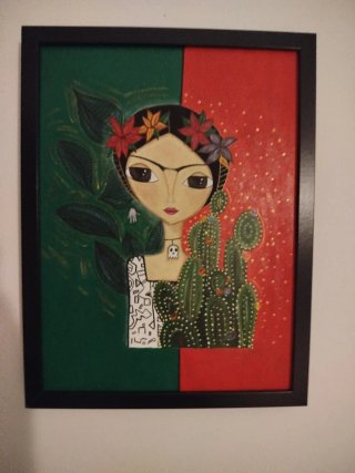 Cuadro Decorativo, pintado a mano en óleo.