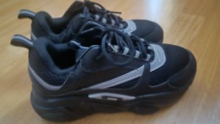 Zapatillas Dior Negras y Plateadas