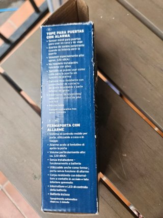3 Topes para puerta con alarma portátil 120 dB