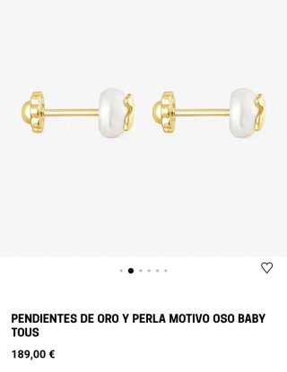 Pendientes Tous perla oso