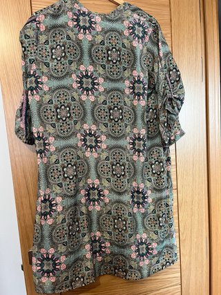 Vestido estampado étnico talla única