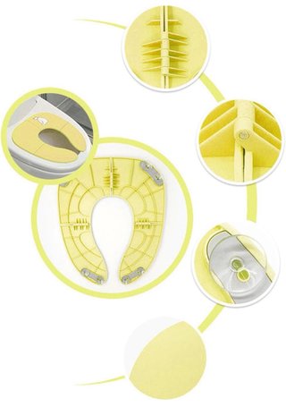Reductor WC Plegable para Niños Amarillo