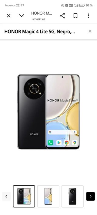 HONOR Magic 4 Lite 5G 128GB Negro