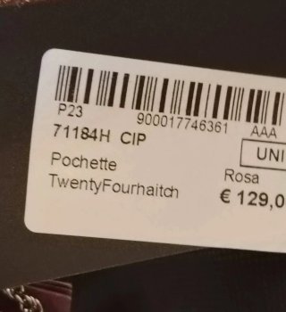Pochette elegante con tracolla a catena