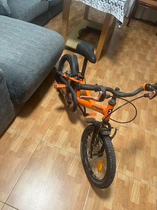 Bicicleta infantil naranja 16 pulgadas