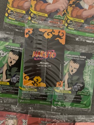 43 Cartas Naruto Mythos PROMOS Selladas INGLES
