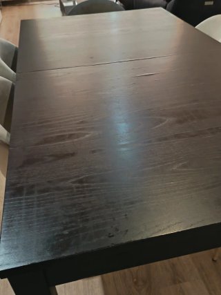 Mesa de comedor extensible de madera