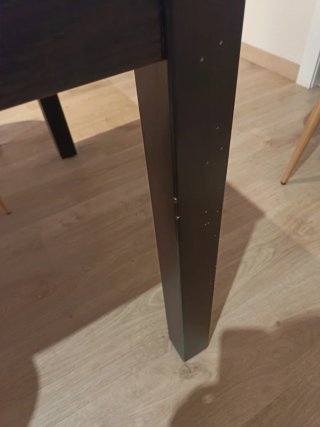 Mesa de comedor extensible de madera
