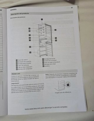 Frigorífico/Congelador IKEA SKOGSNÄS 700