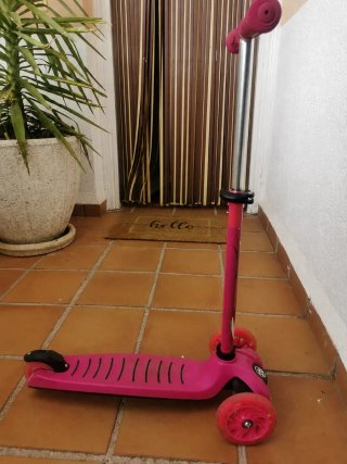 Patinete infantil 3 ruedas rosa