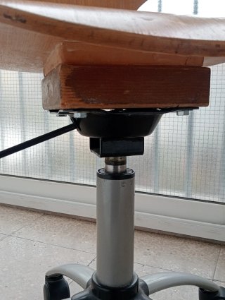 Silla de escritorio madera y metal