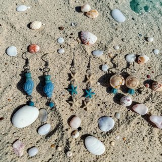 Conjunto 6 Pendientes y Collar Mar