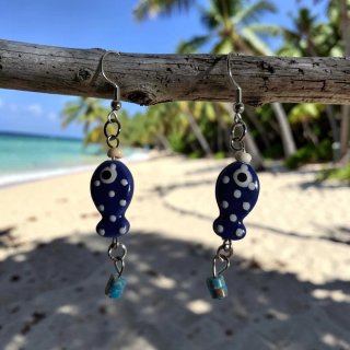 Conjunto 6 Pendientes y Collar Mar