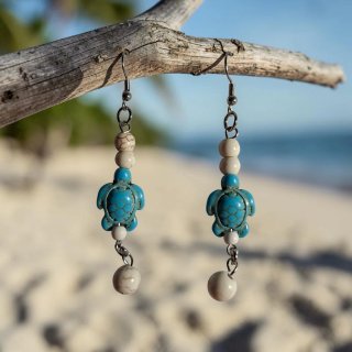 Conjunto 6 Pendientes y Collar Mar