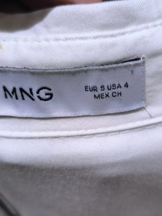 Camisa blanca Mango Talla S