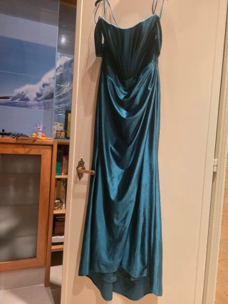 Prezioso abito formale verde smeraldo