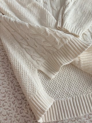 Jersey blanco trenzado
