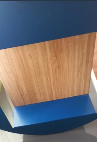 Estante Ikea Jonstorp Azul y Madera