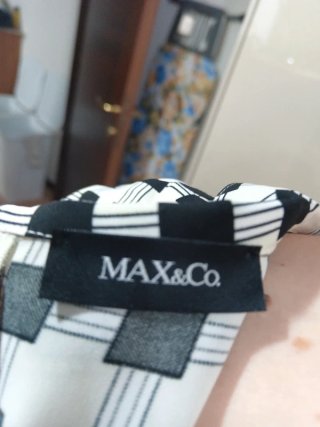 Abito Max&Co a quadri bianco e nero