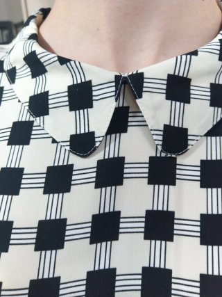 Abito Max&Co a quadri bianco e nero