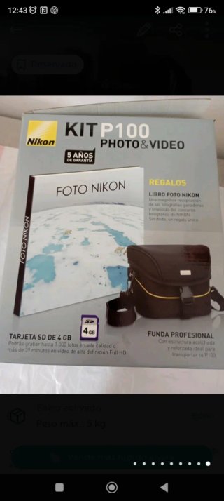 Cámara Nikon Digital Coolpix P100