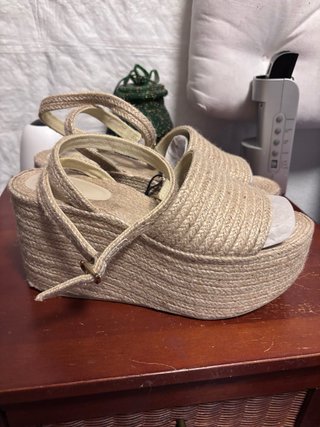 Sandalias Zara cuña esparto
