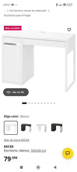 Escritorio Blanco Ikea