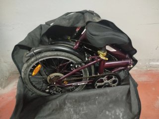 Bicicleta Plegable roja