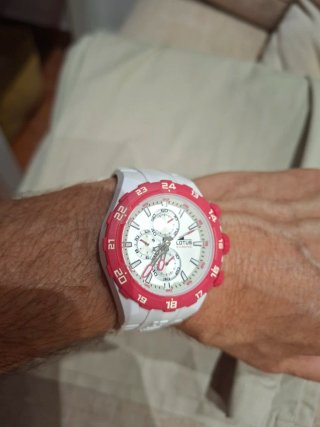 Reloj Lotus Blanco y Rojo