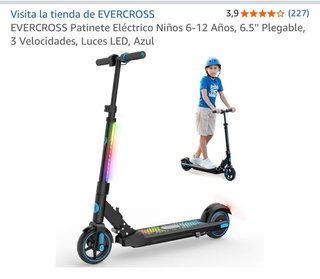 Patinete Eléctrico Infantil con Luces LED