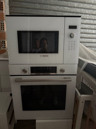 Horno y microondas Bosch Cristal Blanco