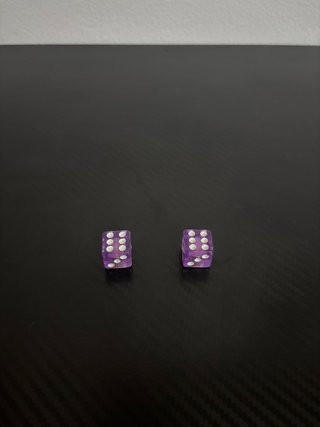 2 Tapones Válvula Dados Morados Tuning
