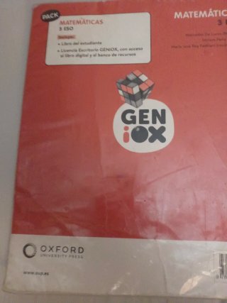 Matemáticas 3 ESO : Geniox