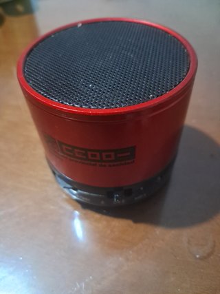 Altavoz Bluetooth CEDO Rojo y Negro