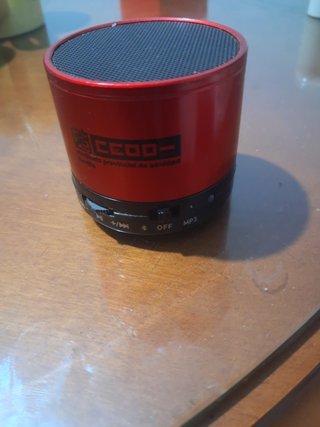 Altavoz Bluetooth CEDO Rojo y Negro