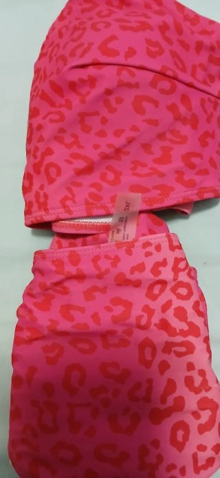 Bikini palabra de honor estampado