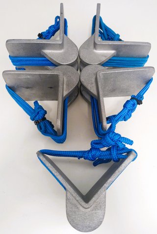 5 protectores de cuerda ALUMINIO