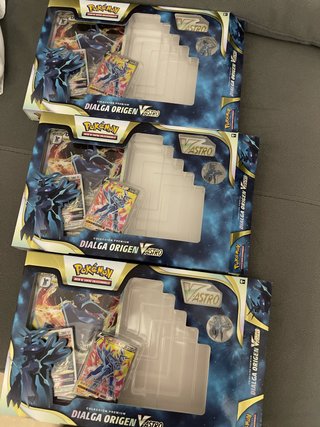 X3 Pokémon Dialga Origen V Astro SIN SOBRES